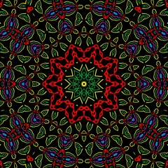 Floral pattern illustration design.