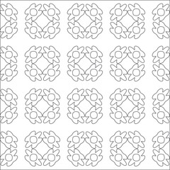 Repeating geometric tiles with stripe elements.Black and white pattern. retained white elements to easily change the color of the inside of the black patterns. suitable for editing. 