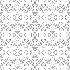 Repeating geometric tiles with stripe elements.Black and white pattern. retained white elements to easily change the color of the inside of the black patterns. suitable for editing. 