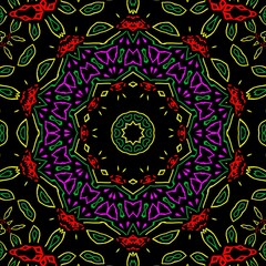 Floral pattern illustration design.