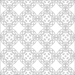 Repeating geometric tiles with stripe elements.Black and white pattern. retained white elements to easily change the color of the inside of the black patterns. suitable for editing. 