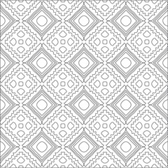 Repeating geometric tiles with stripe elements.Black and white pattern. retained white elements to easily change the color of the inside of the black patterns. suitable for editing. 