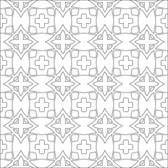Repeating geometric tiles with stripe elements.Black and white pattern. retained white elements to easily change the color of the inside of the black patterns. suitable for editing. 