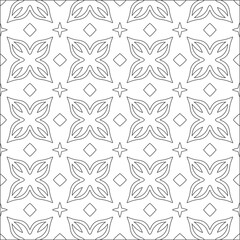 Repeating geometric tiles with stripe elements.Black and white pattern. retained white elements to easily change the color of the inside of the black patterns. suitable for editing. 