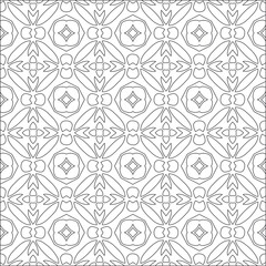 Repeating geometric tiles with stripe elements.Black and white pattern.
retained white elements to easily change the color of the inside of the black patterns. suitable for editing. 