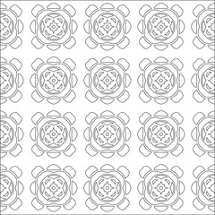 Repeating geometric tiles with stripe elements.Black and white pattern.
retained white elements to easily change the color of the inside of the black patterns. suitable for editing. 