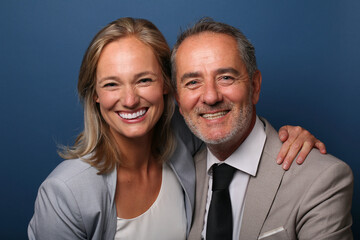 Beautiful happy commercial love couple