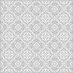 Repeating geometric tiles with stripe elements.Black and white pattern.
retained white elements to easily change the color of the inside of the black patterns. suitable for editing. 
