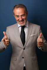 Portrait of a beautiful mature man