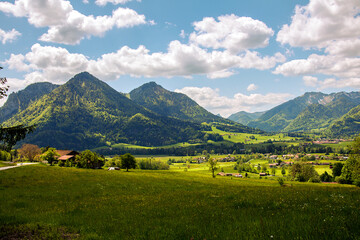 Obraz premium landscape with mountains and clouds