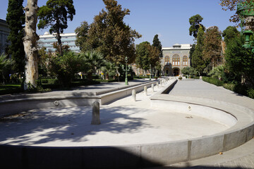 scenic of Golestan Palace in Tehran, Iran
