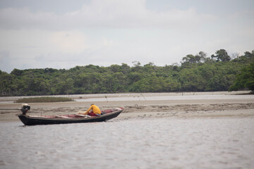 Obraz premium kayak on the river