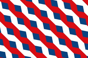 Fototapeta premium Simple geometric pattern in the colors of the national flag of Czech Republic