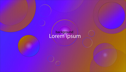 Abstract geometric background with purple gradient. Modern template for social media banner. Eps10 vector