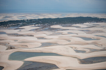 aerial view of the mountains