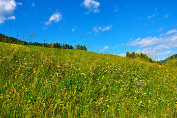 panorama of the val di funes south tyrol Italy