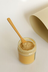 Texture close up Almond Butter or Peanut butter