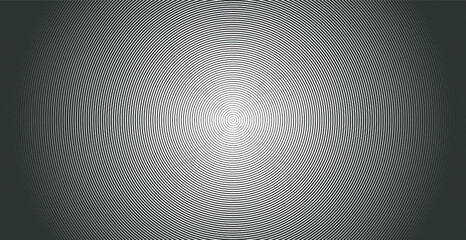 Concentric circle. Illustration for sound wave background. Abstract circle line pattern.