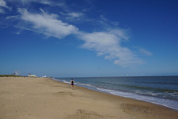 North sea views from Great Yarmouth Beach, June 2021