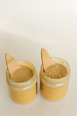 Texture close up Almond Butter or Peanut butter