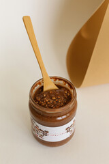 Texture close up Almond Butter or Peanut butter