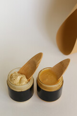 Texture close up Almond Butter or Peanut butter