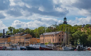 Foto op Canvas Stockholm Boats © Bruno Coelho
