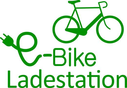 Vektorgrafik Ladestation für E-Bikes