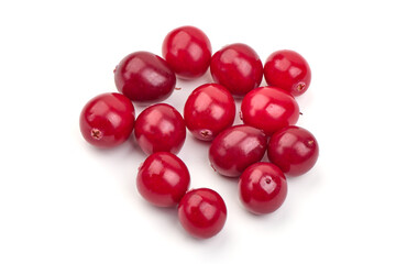 Cranberry, isolated on white background. High resolution image.