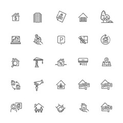 Vector Set of Real Estate Related