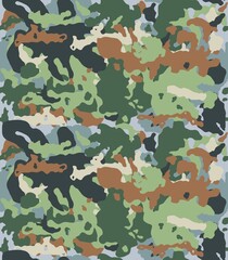 Seamless texture military camouflage