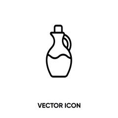 Olive oil vector icon . Modern, simple flat vector illustration for website or mobile app.Oil symbol, logo illustration. Pixel perfect vector graphics