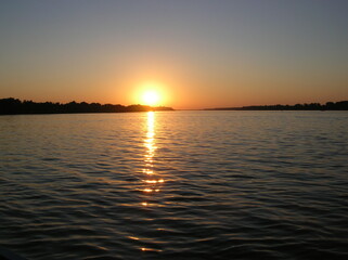 Fototapeta premium sunset on the sea