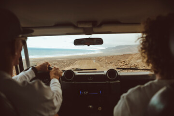 Friends spending time together, going for a road trip.