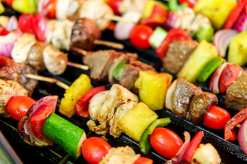 Steak Chicken Kebab Skewers