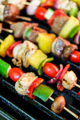 Steak Chicken Kebab Skewers