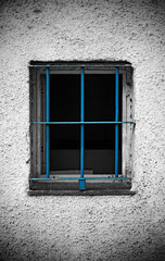 An urban photo, window on the façade of building