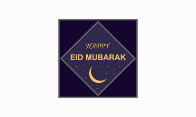 Eid mubarak Social media banner design template