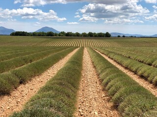 Fototapeta na wymiar lavender fields in provence, france