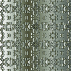 
Silver metallic gradient with repeat Pattern . Abstract metallic background.