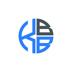 KBB logo KBB icon KBB vector KBB monogram KBB letter KBB minimalist KBB triangle KBB hexagon Circle Unique modern flat abstract logo design 