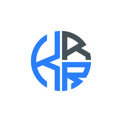 KRR logo KRR icon KRR vector KRR monogram KRR letter KRR minimalist KRR triangle KRR hexagon Circle Unique modern flat abstract logo design 