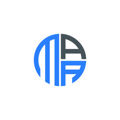 MAA logo MAA icon MAA vector MAA monogram MAA letter MAA minimalist MAA triangle MAA hexagon Circle Unique modern flat abstract logo design 