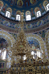 Fototapeta na wymiar Interior of Saint Nicholas church in Yevpatoria