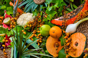 Fruit - vegetables - fruits all organic or what?
A still life of plants, fruits, vegetables...