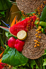 Fruit - vegetables - fruits all organic or what?
A still life of plants, fruits, vegetables...