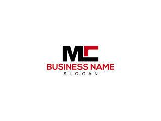 Letter MC Logo, Creative mc Logo Icon Vector Image Design For Company or Business - obrazy, fototapety, plakaty