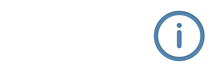 Information icon illustration on white background