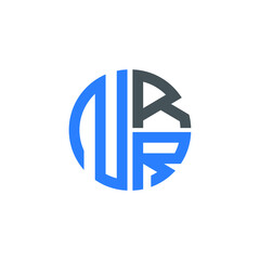 NRR logo NRR icon NRR vector NRR monogram NRR letter NRR minimalist NRR triangle NRR hexagon Circle Unique modern flat abstract logo design 