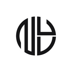 NUU logo NUU icon NUU vector NUU monogram NUU letter NUU minimalist NUU triangle NUU hexagon Circle Unique modern flat abstract logo design 